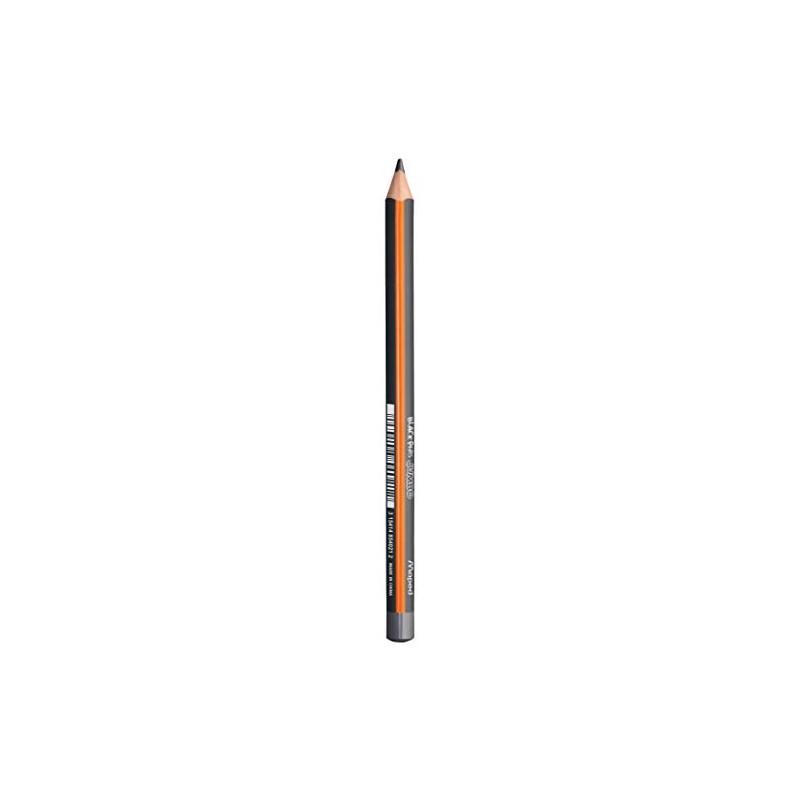 Maped Black'Peps Jumbo 854059 Graphite Pencils HB Triangular Black Pot