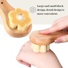 Manual Facial Cleansing Brush Ultra Soft Bristles Wooden Face Brushes