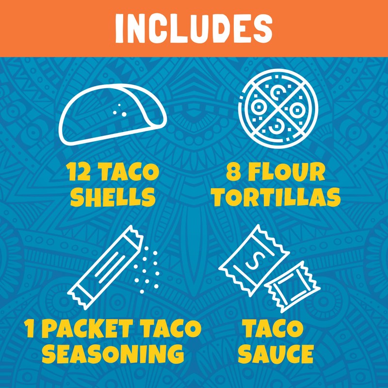 Ortega Grande Taco Kit, 12 Taco Shells & 8 Tortillas,
