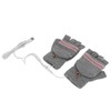 1Pair USB Heated Winter Gloves Mitten Knitting Hand Warmer Gloves