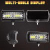 uspart- 2x 7" Led Light Bar Upper Bumper Lamps Fit
