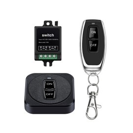 SRDKG 220v Remote Control Switch,Mini 220 Volt Wireless Remote Switch,ac 120v 240v 10a Relay Rf Remote Control On Off Switch Receiver Kit for Lamp,Ceiling Light,Motor,Electrical Equipment