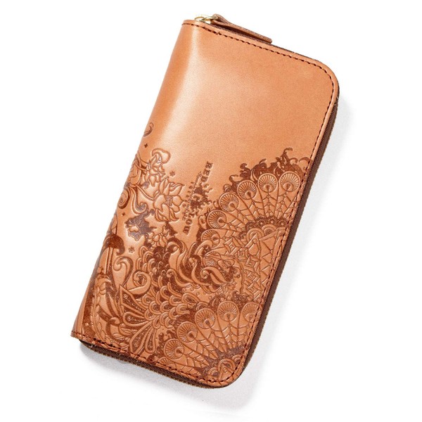 Red Grow RG-006 Men's Long Wallet, Made in Japan, Tochigi