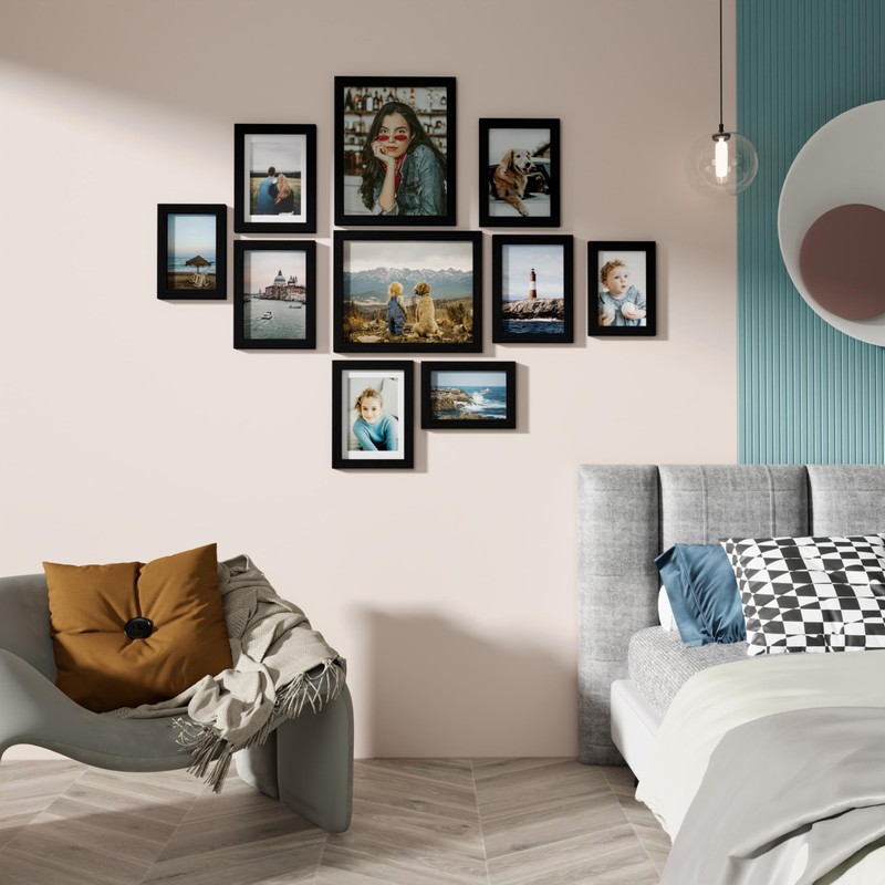 Vittanly 10 Pack Picture Frames Collage Wall Decor, Gallery Wall