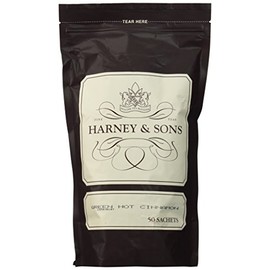 Harney & Sons Bag of Sachets, Green Hot Cinnamon Spice 50 Count