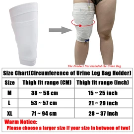 Urinary Leg Bag Holder for Incontinence Patient - Thigh Foley Drainage Stabilization Device(XL)