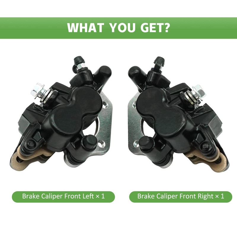 JAVIK Front Left Right Brake Calipers & Pads for Kawasaki