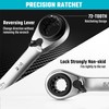DURATECH 4-in-1 Reversible Ratcheting Box Wrench Set, Double Box End,