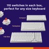 Glorious Fox Linear Mechanical Switches for Mechanical Keyboards: 110 PCS,