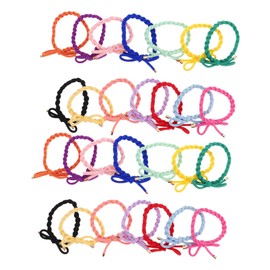 FOMIYES 28pcs Colorful Hair Ties: Hair Ties With Bowknot Design For Women And Girls - No Damage Elastic Ponytail Holders For Daily Use