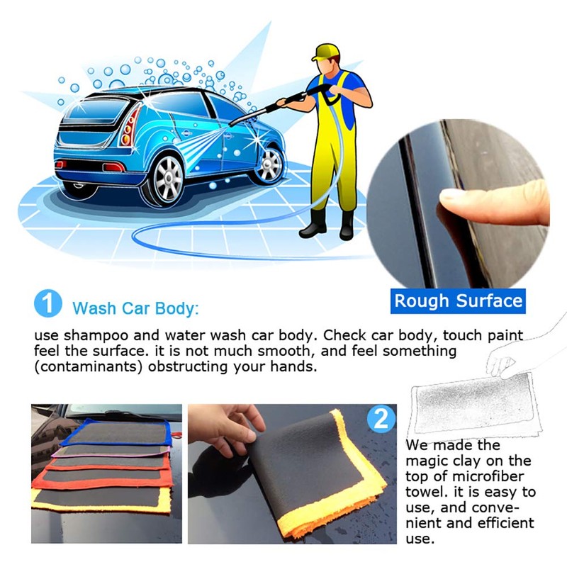 Car Detailing Cleaning Cloth, Tonable, Microfiber Glove, Cloth, Towel For
