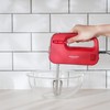 Pearl Metal D-1129 Miracruz D-1129 Hand Mixer, Whisk, Red, Width