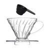 Plastic Coffee Dripper Size 02, with Free Coffee Scoop, V60