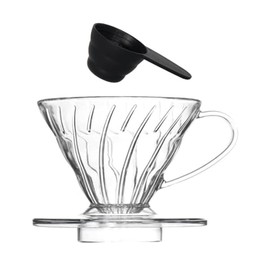 Plastic Coffee Dripper Size 02, with Free Coffee Scoop, V60 Coffee Dripper, Pour over dripper.