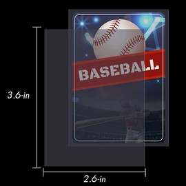 Trading Card Sleeves TopLoaders Soft Clear Baseball Card Sleeve Plastic Card Protector for Standard Cards Fit for MTG,Football Card Sports Cards (300 Pcs)