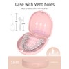 Retainer Case, Compatible with Invisalign, Slim Aligner Case with Vent
