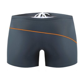 Sesto Senso Men's Swim Boxer Shorts Swim Aquashorts Drawstring Beach Shorts BD 314 L Graphite
