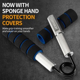 Grip Strength Trainer Set, 50-300LB(6 Pack), Wrist Forearm Strengthener, Metal No Slip, Hand Grip Gripper Strengthener for Strength Training and Exercise, Hand Workout Squeezer Grip Strength