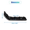 X AUTOHAUX 1 Pair Left and Right Side Front Bumper