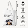 ZYQFN Rottweiler Mama Canvas Tote Bag for Women, Dogs Lover