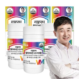 Real Doctor Multivitamin 123, 23 Minerals, Multivitamin, 1 tablet per day, 60 tablets, 3 pieces / 리얼닥터 멀티비타민 123 미네랄 23종 종합비타민 1일1정 60정, 3개