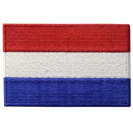 The Netherlands Flag Embroidered Holland National Emblem Dutch Iron On Sew On Patch