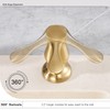 GAGALIFE Kitchen Sink Soap Dispenser Brushed Gold, Under Sink Soap