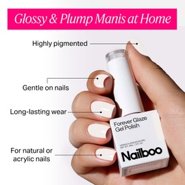 Nailboo Forever Glaze Gel Polish, Highly Pigmented & Chip-Resistant Gel Nail Polish, Perfect for Nail Kit & Manicure Kit for Women & Men, Here's A Tip, 0.3 fl oz