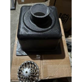 JR Smith 320-Y03,  12" Floor Sink,  6" Deep.  Cast Iron W/ Enamel. W/O Flange 3”