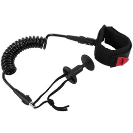 Keenso Bodyboard Leash Surfingleash Adjustable Surfboard Leash Leg Rope Protects Your Wrist (Black)