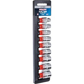 Channellock Products Standard 1/2" Drive 12-Point Shallow Socket Set (9-Piece)