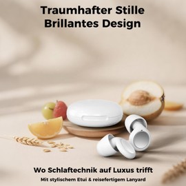 Ear Plugs for Sleeping with 4-Way Filter, Stops Snoring & Noise, Ear Plugs for Night for Side Sleepers/Work/Travel White