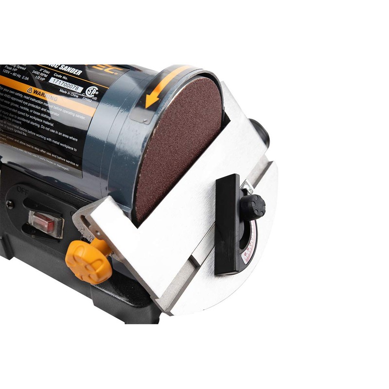 POWERTEC BD1502 Belt Disc Sander for Woodworking | 1 in.