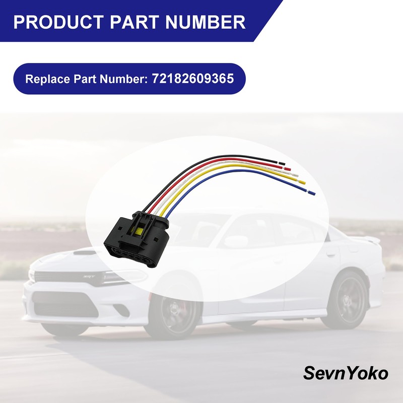 Fuel Pump Connector Plug Wiring Harness 5 Wire - Compatible