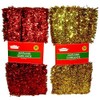 Christmas Decor - Tinsel Garlands, 50 ft. (Set of 2) (Red & Gold)