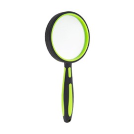 ELTVISII 10X Magnifying Glass for Reading 100mm Large Handheld Portable Book Magnifier for Seniors, Loupe for Close Work, Classroom, Hobby Observation (Green)