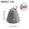 Sugeru® Pack of 2 Felt Sauna Hat, Ideal Sauna Hat