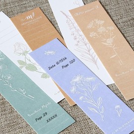 20 Plant Paper Bookmarks, Kids Bookmarks, Paper Bookmarks for Library and Classroom, Bookmarks for Students and Teachers, Funny Reading Gift for Book Lovers (Plant Series)