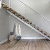 Wonderjune Closet Rail Hanging Closet Rod Ceiling Clothes Rack Any