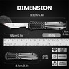 Automatic Utility Knife,All Metal Construction Carbon Stainless Steel Blade,EDC Push