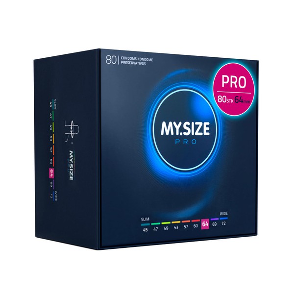 MY.SIZE Pro Condom Size 6, 64 mm, Pack of 80 – The New Generation MY.SIZE Condoms.
