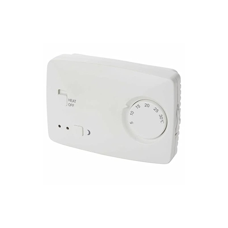 Perel Non-Programmable Thermostat White Heating and Cooling Controller CTH407