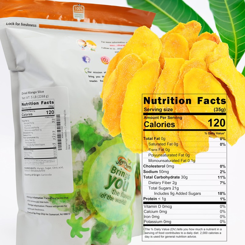 Anna and Sarah Extra Low Sugar Added Dried Mango Slices
