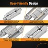maXpeedingrods 2Pcs Hidden Door Hinge, 7 Inch Invisible Hinges for
