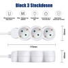 ExtraStar Power Strip Multiple Socket with Save Energy Switch for