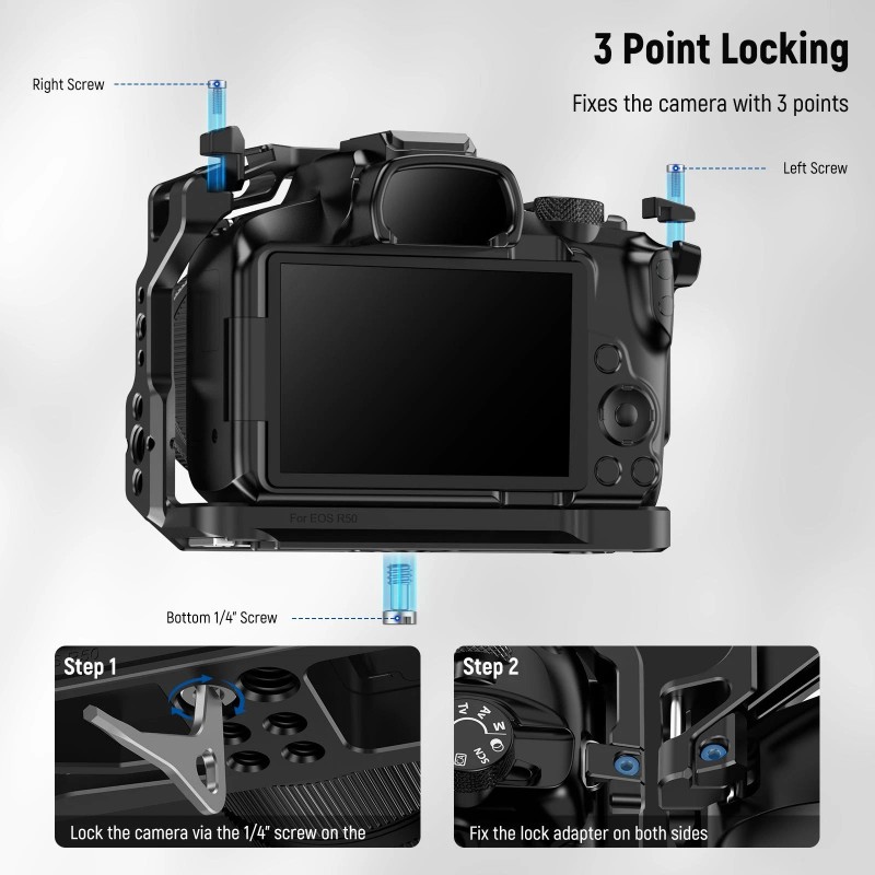 For Canon NEEWER CA031 R50 Camera Cage for Canon EOS