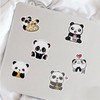 50Pcs Panda Stickers, Waterproof Vinyl Stickers Decals for Laptop Water