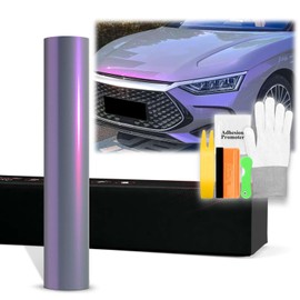 60"x84" (5FTx7FT) Gray Purple PET Space Candy Gloss Chameleon Metallic Color Shift Color Change Vinyl Wrap Auto Car Sticker Decal Film Sheet Bubble Free Air Release Technology with Tool Kit