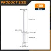 sourcing map 100Pcs 1/8"x1/2" Round Head Blind Rivets, Zinc-Plated Carbon