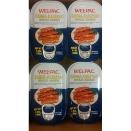 Wel-Pac Sanma-Kabayaki (Broiled Sauries) (3.5oz x 4 cans)